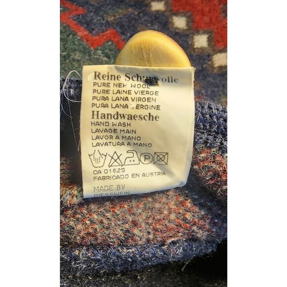Giesswein Women's 100% Wool Coat Jacket Size 36 (8) Winter Scene Deer - Picture 7 of 9